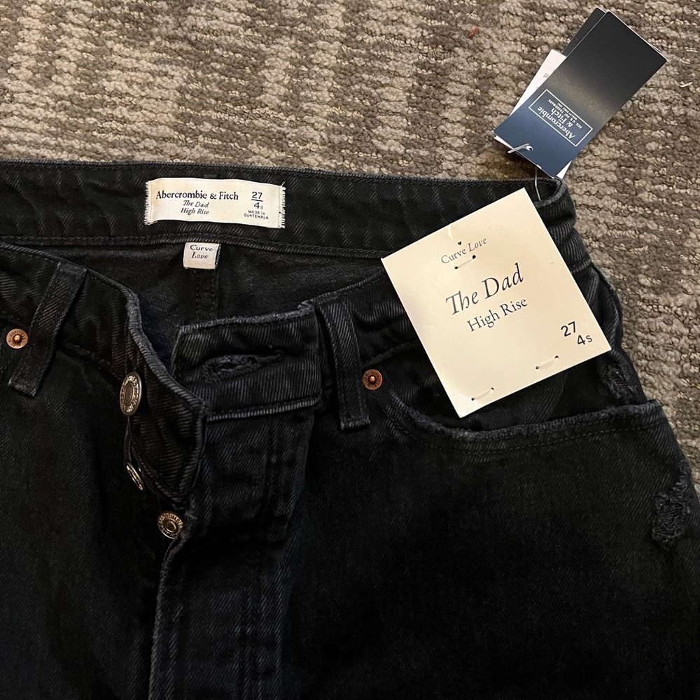 ABERCROMBIE & FITCH CURVE LOVE DAD JEANS